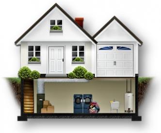 Drawing of a typical home elevation