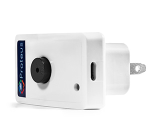 Proteus-Sensor-Angleview-03 Proteus water alarm module, shown from an angled view